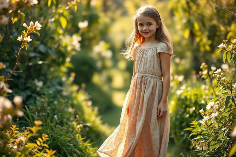 Long summer dress for children