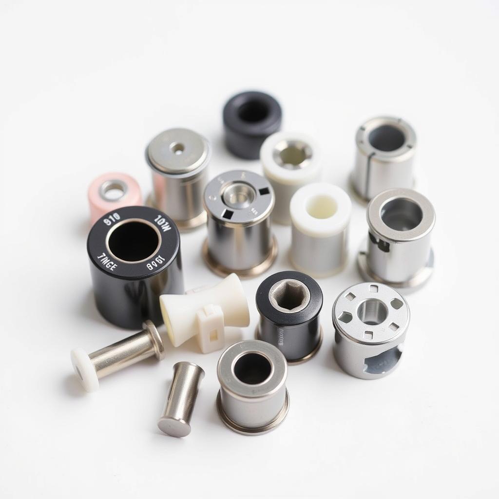 Plastic and metal bobbins compatible with different sewing machines
