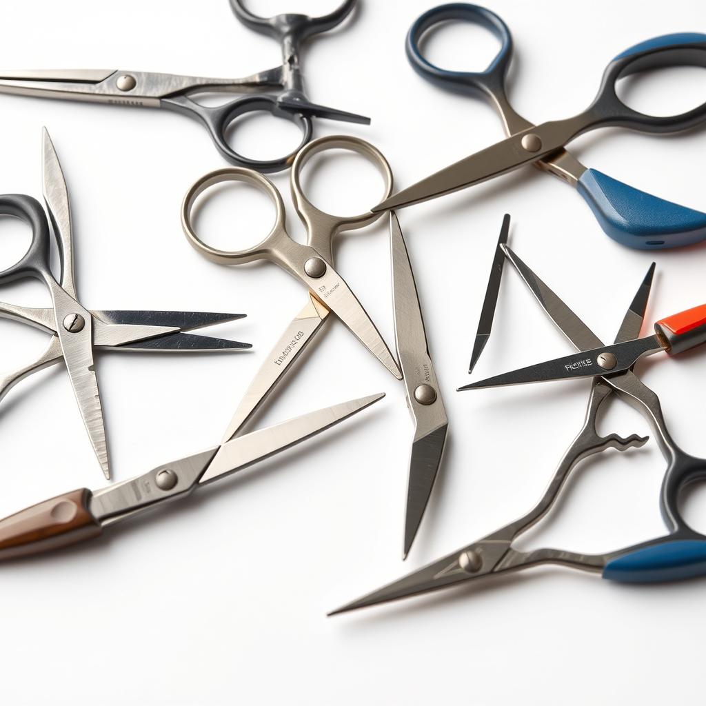Professional fabric scissors and thread snips