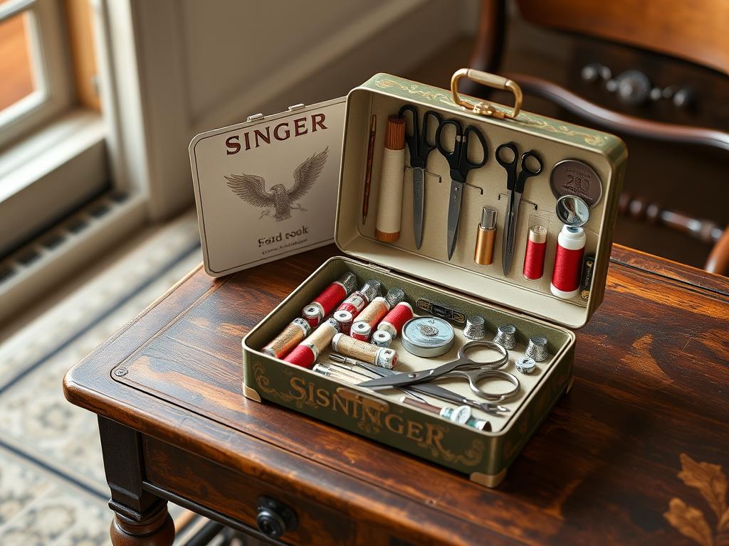 Singer Vintage-Inspired Sewing Kit with classic design and premium tools